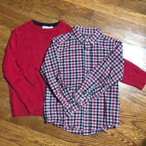 Children’s Place sweater & button down -5/6